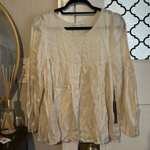 LACAUSA Cream Women's Blouse